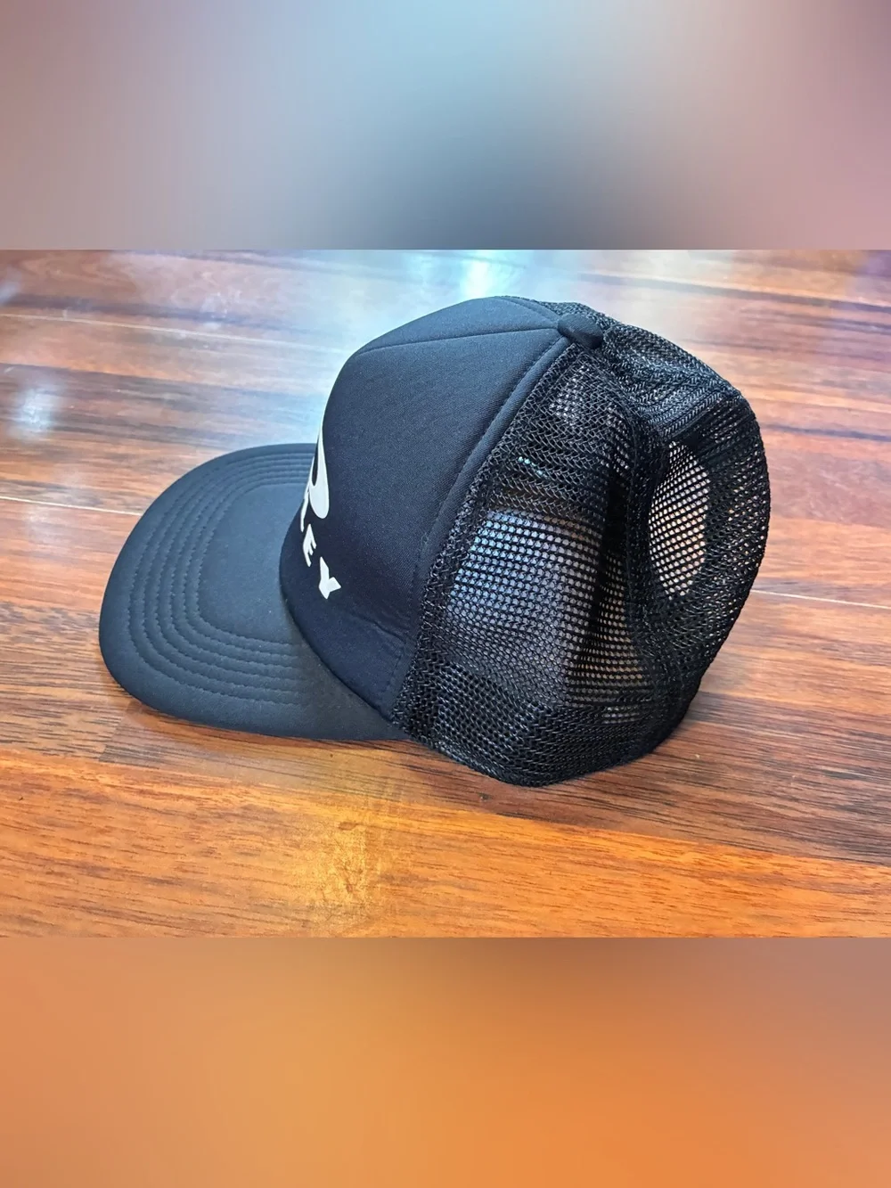 Oakley Black Foam Mesh Logo Trucker Cap